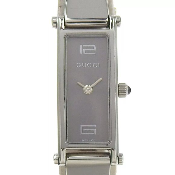 GUCCI Watches 1500L grayDial Stainless Steel Quartz Analog display Women - Picture 1 of 8